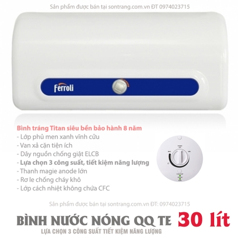 Bình nước nóng Ferroli QQ TE 30 lít