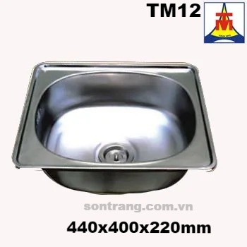 CHẬU INOX  TÂN MỸ 1 HỐ -  TM12