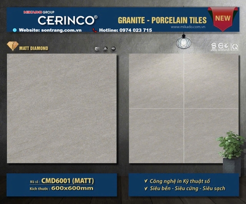 Gạch Porcelain 60x60 Mikado CMD6001