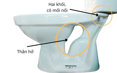 Bồn cầu 2 khối xả gạt INAX C-117VAN