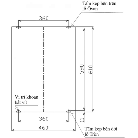 Gương phòng tắmTráng Bạc KF-4560VA INAX