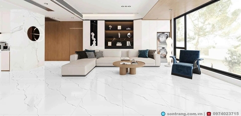 Gạch Porcelain 60x60 Mikado CP96.309 Trắng khói