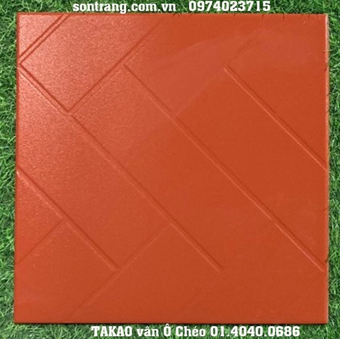 Gạch đỏ COTTO TAKAO Hình Kẻ Vuông 01.4040.0686