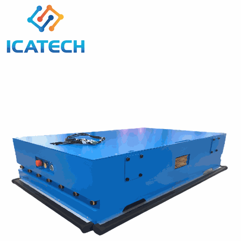 Xe tự hành AGV cõng sản phẩm