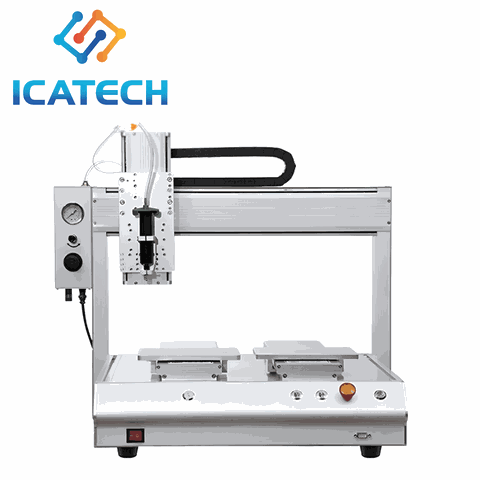 Máy bơm keo 1 trục 2 bàn AG-0402-Series