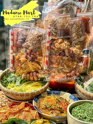 BÁNH TRÁNG ĐUỐI BƠ CHẤM ME