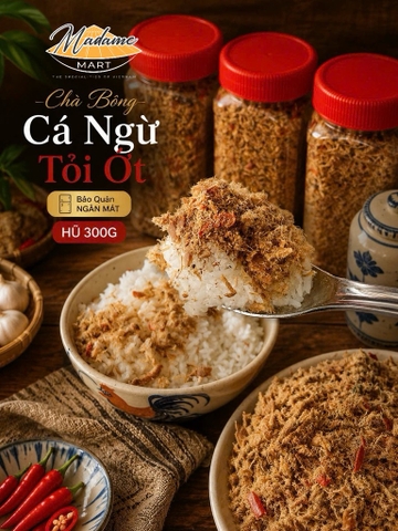 CHÀ BÔNG CÁ NGỪ TỎI ỚT