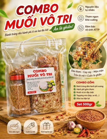COMBO BÁNH TRÁNG MUỐI VÔ TRI