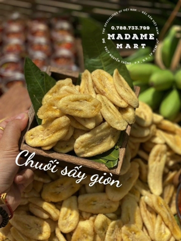 CHUỐI XIÊM SẤY GIÒN (Túi 500G)