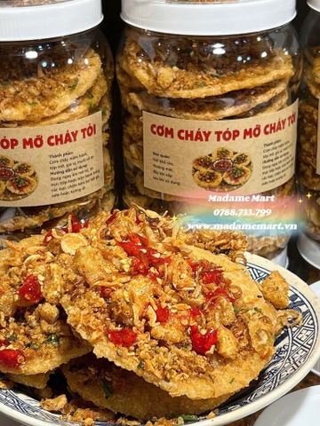 CƠM CHÁY TÓP MỠ HÀNH PHI MUỐI TÔM (Hũ 500G)