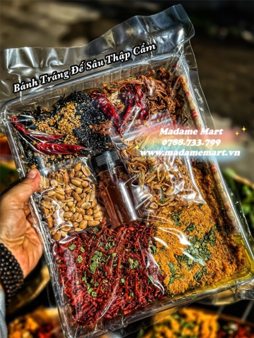 SET BÁNH TRÁNG ĐẾ SÂU THẬP CẨM (Set 460G)