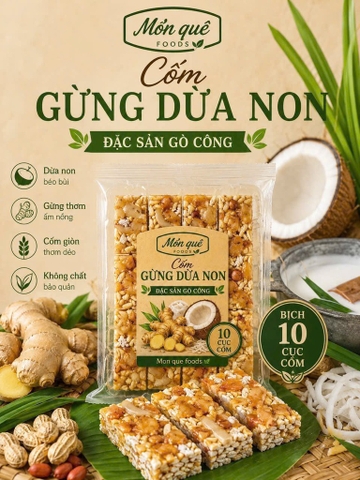 CỐM GỪNG DỪA NON