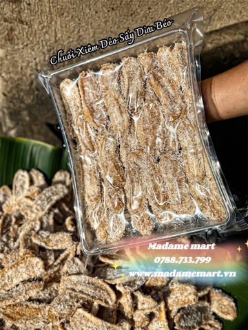 CHUỐI XIÊM DẺO SẤY DỪA BÉO (Gói 500G)