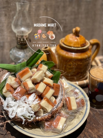 KẸO DỪA SÁP CÀ PHÊ MUỐI (500G)