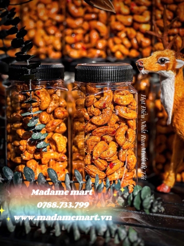 HẠT ĐIỀU NHẤT RANG MUỐI ỚT TỎI (Hũ 250G)