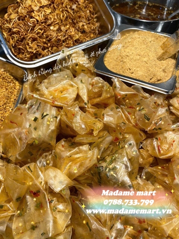 BÁNH TRÁNG DẺO HÀNH MUỐI ỚT PHƠI SƯƠNG (Hủ 400G)