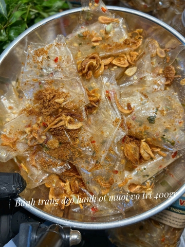 BÁNH TRÁNG DẺO HÀNH ỚT VÔ TRI (Hũ 400G)