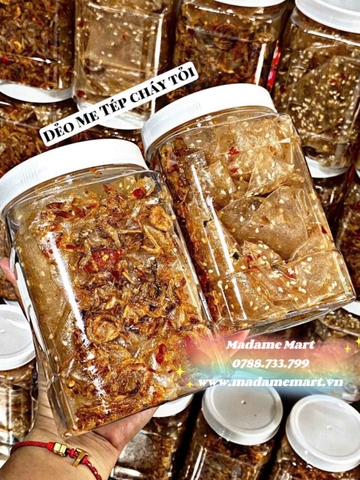 BÁNH TRÁNG DẺO ME TÉP CHÁY TỎI (Hủ 500G)