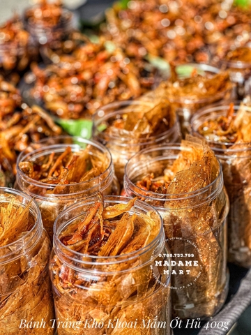 BÁNH TRÁNG KHÔ KHOAI MẮM TỎI