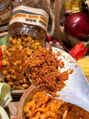 BẮP XÀO TÔM KHÔ MẮM KẸO