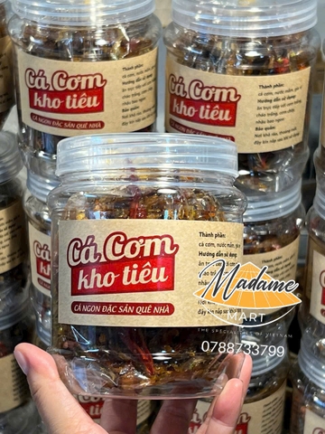 CÁ CƠM KHO TIÊU RIM NƯỚC DỪA (Hũ 300G)