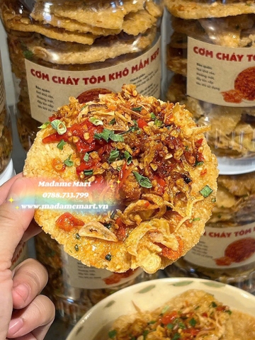 CƠM CHÁY TÔM KHÔ MẮM KẸO (Hũ 500G)
