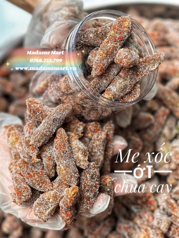 ME LÀO XỐC ỚT CHUA CAY (Hũ 500G)