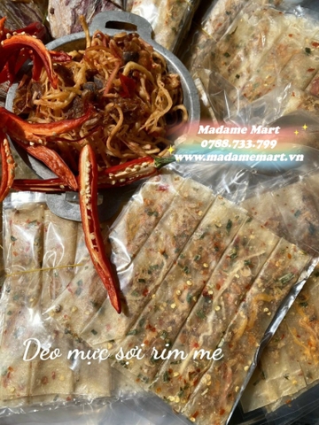 BÁNH TRÁNG DẺO KHÔ MỰC RIM ME (Xâu 10 bịch)