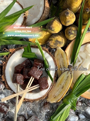 KẸO CHUỐI XIÊM CỐT DỪA (Hủ 500G)
