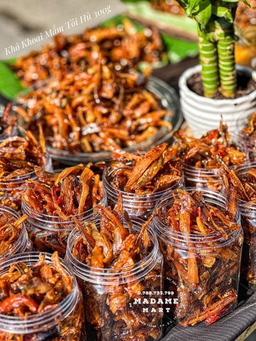 KHÔ KHOAI RIM MẮM TỎI