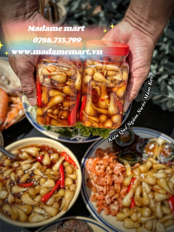 KIỆU QUẾ NGÂM NƯỚC MẮM KẸO (Hủ 500G)