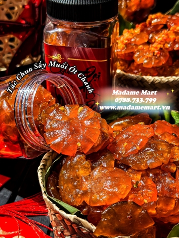 TẮC CHUA SẤY MUỐI ỚT CHANH (HỦ 400G)