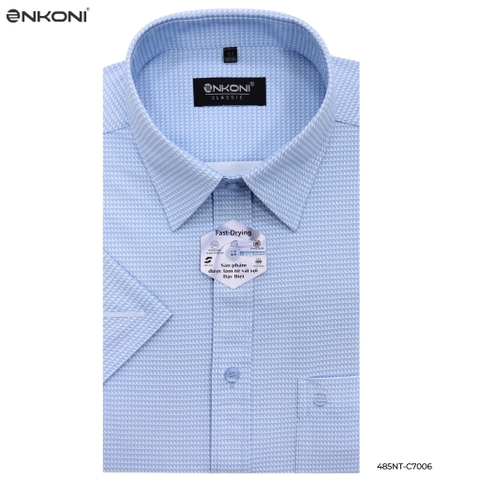 Áo Sơ Mi Ngắn Tay Classic Nhanh Khô Enkoni C7006