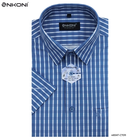 Áo Sơ Mi Ngắn Tay Classic Nhanh Khô Enkoni C1011