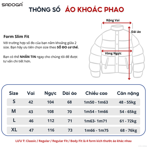 Áo Khoác Phao Chần Bông Enkoni T002