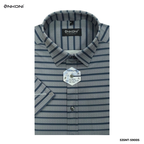Áo Sơ Mi Ngắn Tay Classic Nhanh Khô Enkoni S9005