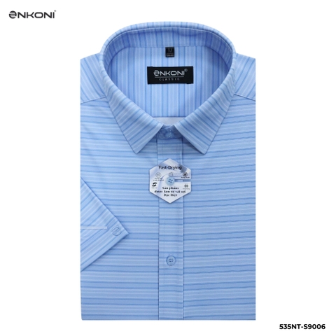 Áo Sơ MI Ngắn Tay Classic Nhanh Khô Enkoni S9006