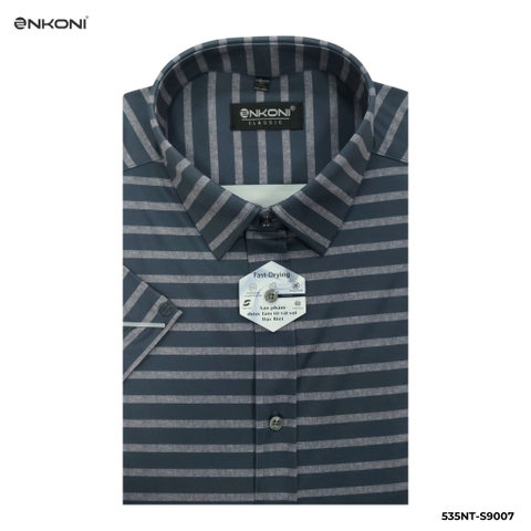Áo Sơ Mi Ngắn Tay Classic Nhanh Khô Enkoni S9007