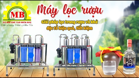 Máy lọc rượu khử độc tố 100lít-150lít/h