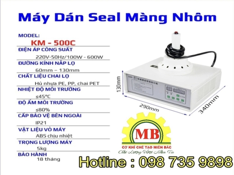 Máy dán màng seal DGYF-500 bán tự động