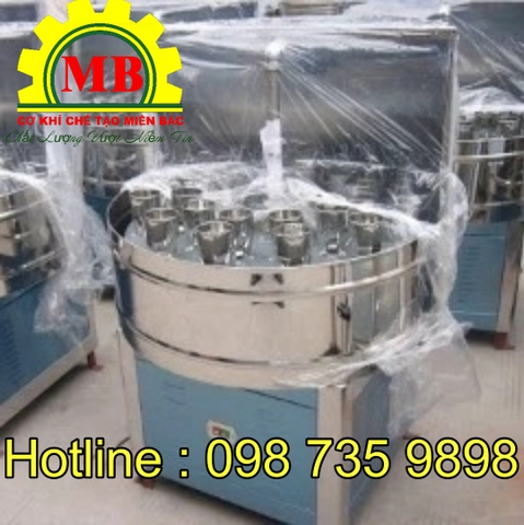 Máy rửa chai nhựa , chai thuỷ tinh 24 vòi