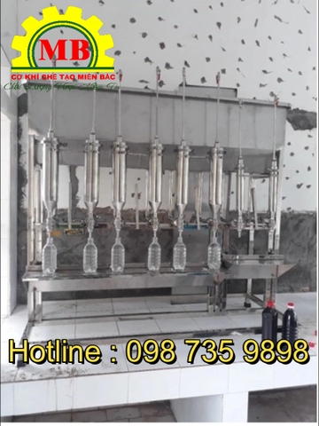 Máy chiết rót 6  vòi bán tự động