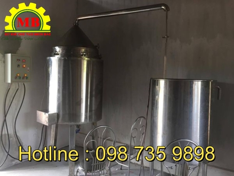 Nồi nấu rượu mini 100 - 150  lít/h
