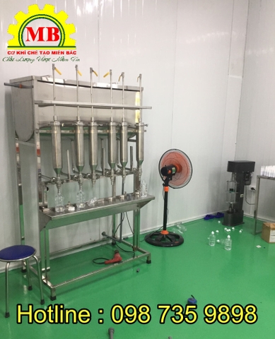 Máy chiết rót 6  vòi bán tự động