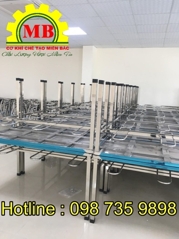 Bàn ăn ( bàn kĩ thuật ) inox công nghiệp