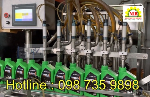 Dây chuyền chiết rót dầu nhớt nước làm mát