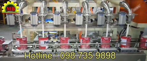 Máy chiết rót sơn tự động nhập khẩu