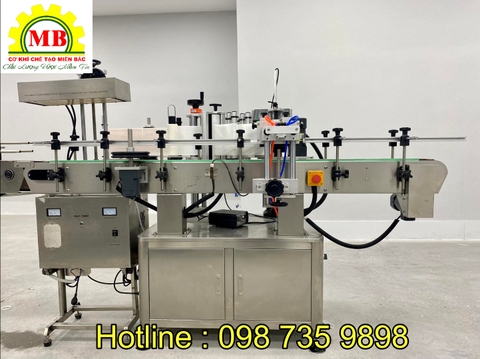 Máy dán nhãn chai vuông tròn tự động