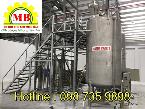 Bồn khuấy inox 8m3