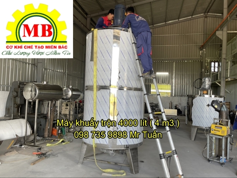 Máy trộn dung dịch 4000 lít
